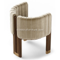 Italiaanse vintage kamelenvelvet stof enkele Crawford -stoelen